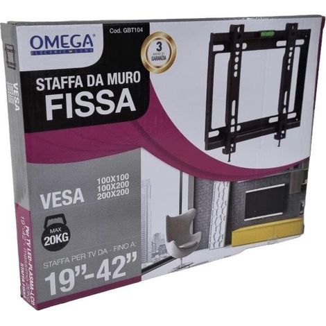 STAFFA DA PARETE PER TV 19"-42" (1/3)