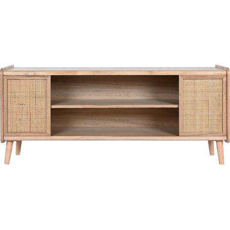 Mueble Tv Paulownia Ratan 120X35X54 Natural (1/5)