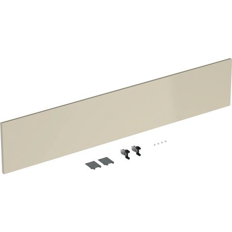 Face de tiroir GE pour meuble inférieur iCon pour HWB B : 120 cm, sable-gris brillant