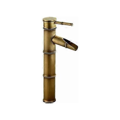Griffe aus Bamb-Alt, Griffe für Waschbecken im Wasserfall, Griffe für Monohand-Waschbecken, Griffe für eine einzelne Öffnung, verfügbares Wasser aus heißem Wasser, Griffe für Waschbecken