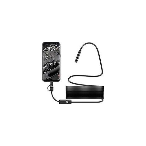 FLITI USB C 2MP IP67 Inspection Camera with 5m Semi-Rigid Cable, 6 LEDs, 360° Rotation for Inaccessible Areas (1/5)
