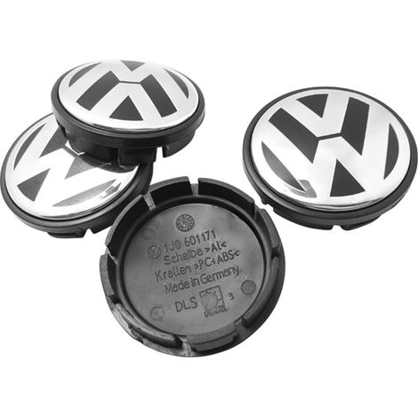 4 cache-moyeux de roue de 65 mm en ABS et métal avec emblème, remplacement pour Lavida B6 (1/4)