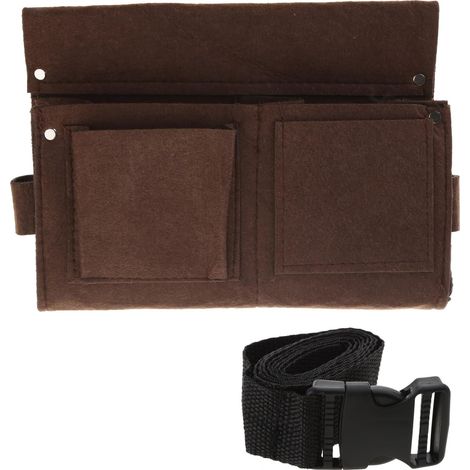 Sac à outils avec ceinture ajustable, clous pour le travail du bois (1/5)