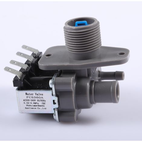 Universal part FCS360A for fully automatic washing machine water inlet solenoid valve (1 inlet, 2 outlets)