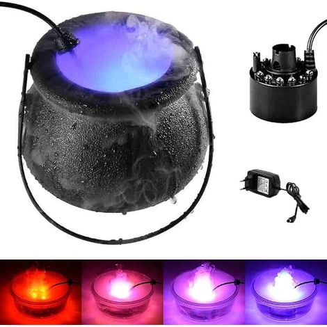 Cauldron, Magic Cauldron, Smoke Cauldron, Witch Cauldron with 12 Color Changing LED Lights, Decoration, Indoor Outdoor Decor (1/5)