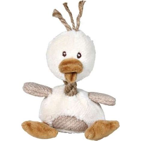 Kuscheltier für Hunde Trixie Polyester Plüsch Baumwolle Ente 15 cm