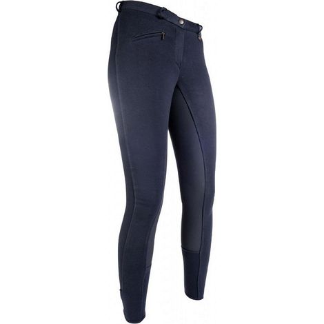 54 IT, Noir et noir 9191: Pantalon d'équitation d'été renforcé Grip Basic Belmtex pour femme (1/5)