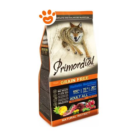 Primordial Dog Grain Free Adult Tonno e Agnello - Sacco 2 Kg -