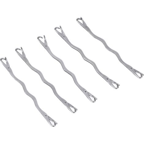Juego de 5 agujas de reparación de acero inoxidable de doble punta para coser y tejer, accesorios para el hogar.