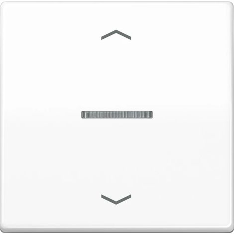 JUNG HOME Pulsador 1 vez, con símbolos de flecha, con guía de luz, Duroplast, Serie AS, blanco alpino BT AS 17101 P WW