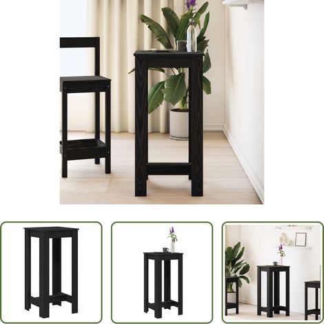 Bois d'ingénierie - Table de bar Chêne noir 51 x 50 x 103,5 cm Bois d'ingénierie (1/5)
