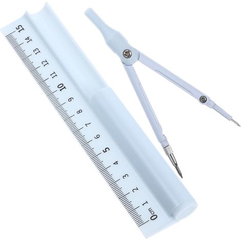 Kit de géométrie jojofuny, règle triangulaire et compas en