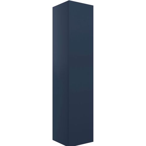 Signature Umea Wall Hung 1-Door Tall Unit 350mm Wide - Matt Deep Blue (1/5)