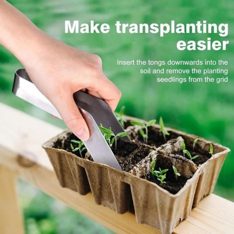 Pour l'acier inoxydable, 2PCS Plantes Tentrans de greffe de jardinage Pirage pour réduire les lésions racinaires (1/5)