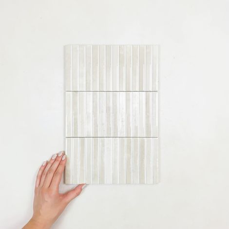 Carrelage Kit Kat Gris MOSAIC GLOSS Ivory 11,5x23,1cm (1/3)