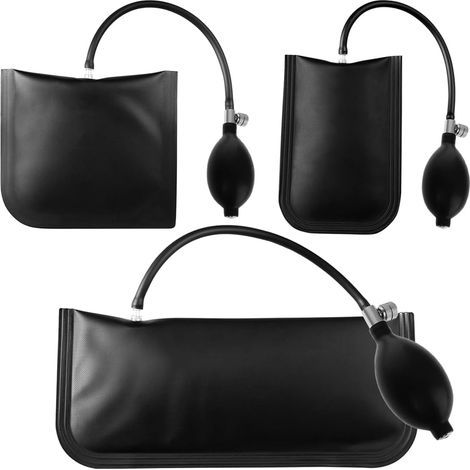 3 Pièces Sac Gonflable De Cale d'air, Air Wedge Pump Coussin Montage, Positionnement Rapide des Portes Fenêtres Air Wedges, Pump Wedge Air Coussiné pour Réparation Voitures Installation Portes