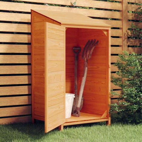 Abri de jardin Cabane de jardin - Marron 55x52x112 cm Bois de sapin solide BV750680 - BonneVie (1/5)