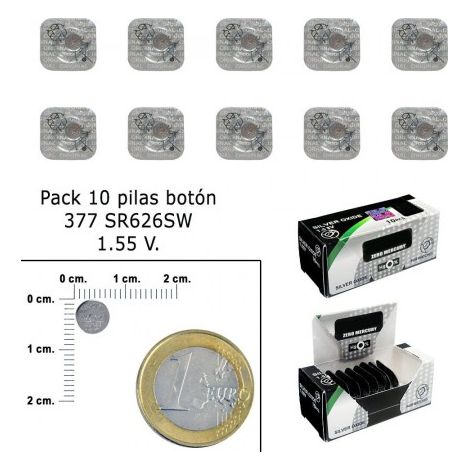 Uhrenbatterie 377 Maxel Silberoxid 1,55vdc Sr626sw 377/maxell