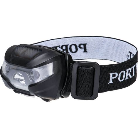 Wiederaufladbare USB-Stirnlampe - Schwarz - Portwest