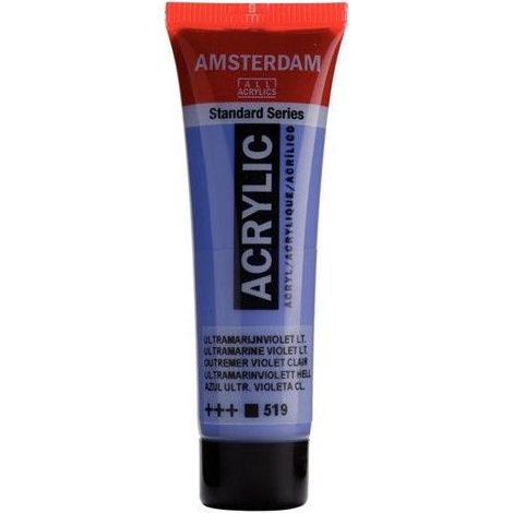 Peinture acrylique - Amsterdam - Standard - 20 Ml - Violet - Diluable à l'eau (1/2)
