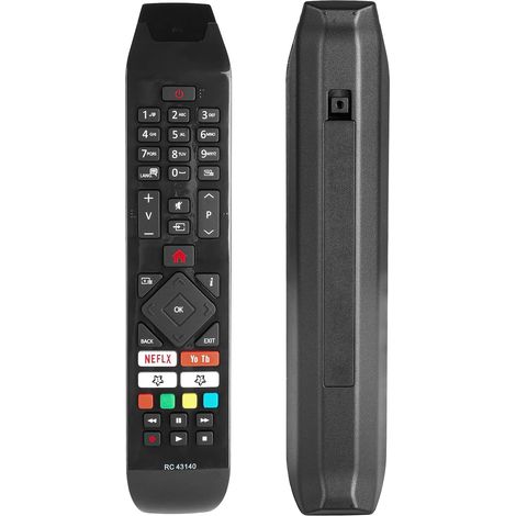 Télécommande Compatible avec Hitachi TV 24HE2000 32HE4000 43HE4000 49HE4000 55HK6500 65HL7000 49HK6001 Remplacement du contrôleur avec Netflix Youtube Boutons, Aucune Configuration requise (1/5)