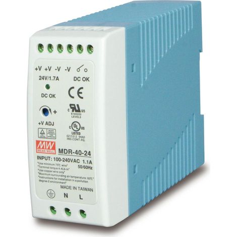 Fuente de alimentación Planet de 24 V y 40 W para carril DIN, PWR-40-24