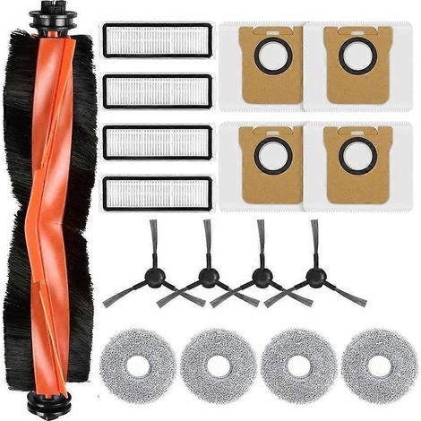 Accessoires pour aspirateur robot Xiaomi X20 Max / Xiaomi X20 Pro / Mijia M30 : brosse latérale principale, filtre HEPA, lingette de nettoyage et sac à poussière. (1/5)