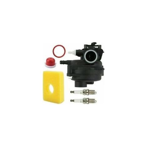 Kits de carburateur pour moteurs de tondeuses à gazon Briggs & Stratton 593261, 595656, 591979, 591160, 300E, 450E, 500E, 550EX, 500 (125 cm³, 140 cm³), 08P502, 8P502, 02, 00000, 9P602, 9P602 (1/4)