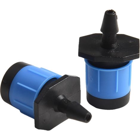 50 Stück verstellbarer Tropferkopf, kompatibel mit 4 mm I D-Schlauch für Gartenbewässerung (50 Stück)