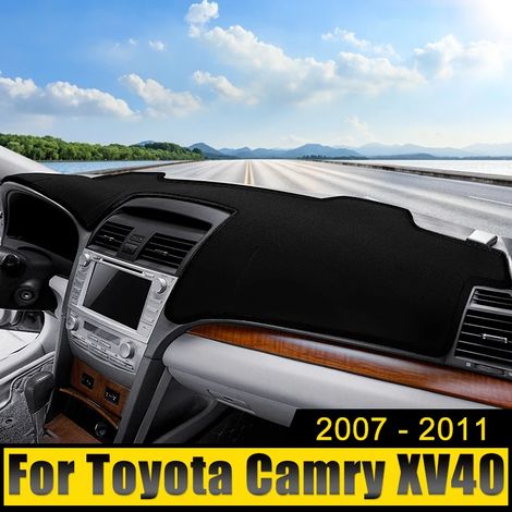 (Marron, conduite à gauche) Housse de tableau de bord de voiture, protection solaire, tapis anti-UV et antidérapant, compatible avec Toyota Camry 40 XV40 (2007-2011) (1/5)