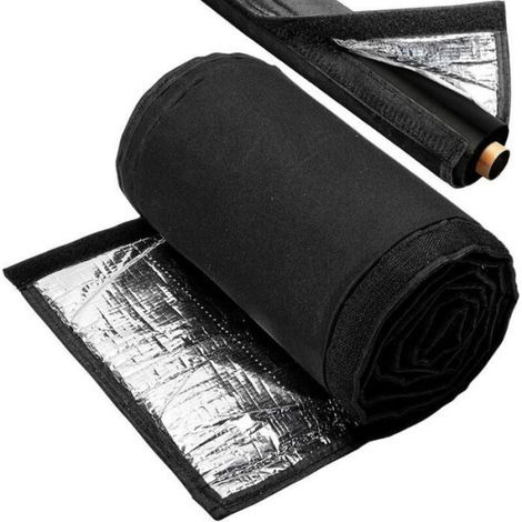 Gaine Isolante Tuyau Climatisation - 3 Couches Aluminium Réfléchissant - Protection Extérieure Pompe à Chaleur - 5 m × 100 mm (1/5)