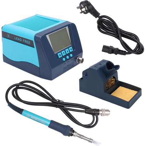Station de soudage BK60, fer à souder numérique réglable à température constante, kit complet 230V 50Hz, prise UK, pour électronique et bricolage. (1/5)