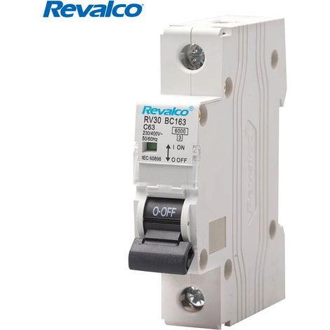Revalco 1-poliger 25A C 6KA magnetothermischer Schutzschalter für Privathaushalte/Tertiärbereich