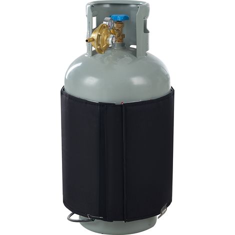 VEVOR Manta Calefactora para Tanque de Propano Cubierta Aislada de 120 W para Tanques de Gas de 9-18 kg Termostato Interno Fijo Temperatura Máxima 32,22 °C Tela Oxford Resistente al Agua