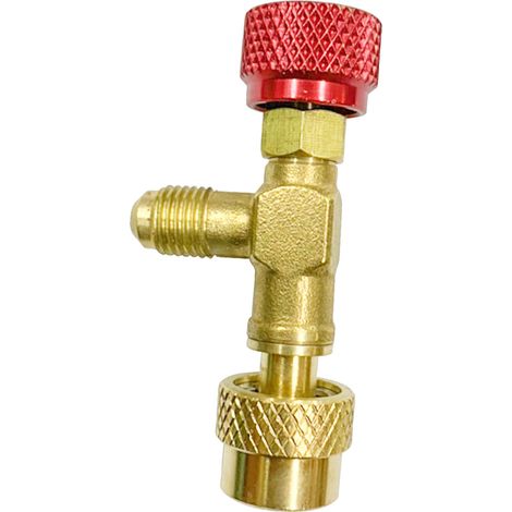 Vanne de sécurité fluorée métal pour système R410 - Valve de contrôle pour maintenance et recharge de réfrigérant AC (1/5)