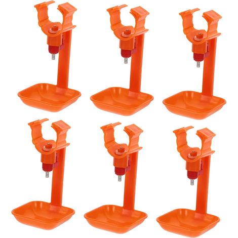 Lot de 6 Abreuvoirs à Poulet en Plastique, Facile à Installer Nettoyer, pour Poussins et Volailles en Élevage la Maison (1/5)