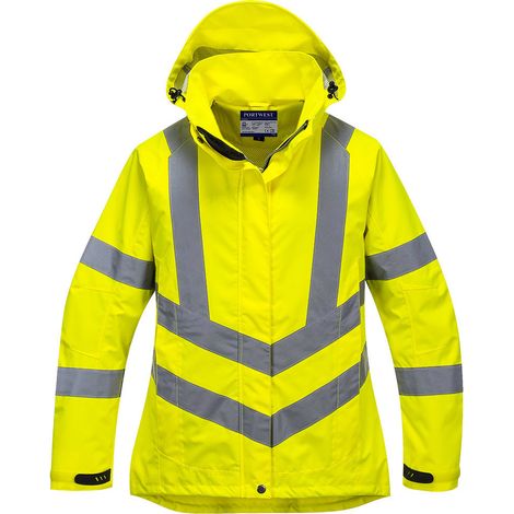 Parka femme Hi-Vis respirante couleur : Jaune taille XS - PORTWEST
