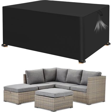 Housse de table de jardin Oxford 420D 100x100x85cm - Protection intempéries et UV (1/5)