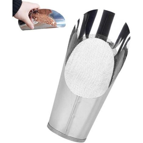 Pelle à Terreau - Pelle de Jardinage en Forme de Godet - Transplantoir en Acier Inoxydable Léger pour Potager et Jardinage Domestique (1/5)