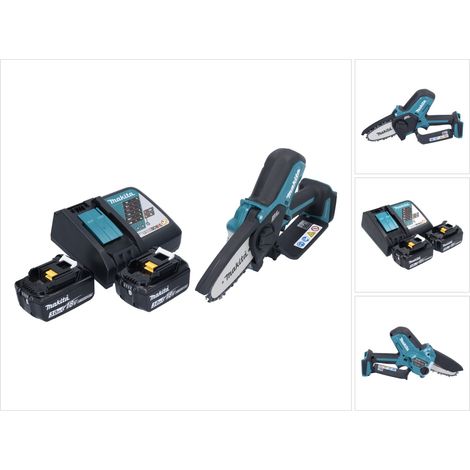 Makita DUC 101 RF Akku Astsäge 18 V 10 cm Brushless + 2x Akku 3,0 Ah + Ladegerät