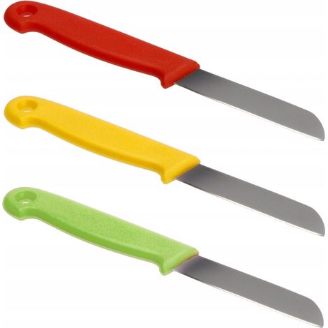 Cuchillo pelador de frutas y verduras Gregor amarillo (1/2)