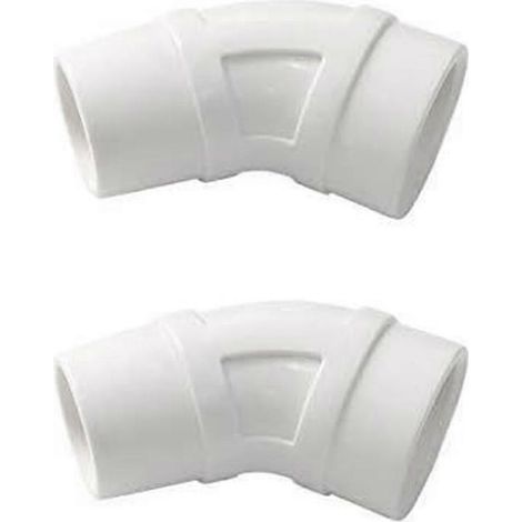 Lot de 2 coudes à 45° pour nettoyeur de piscine, compatibles avec les modèles G2, G3 et G4, accessoire de nettoyage piscine durable et précis (1/5)