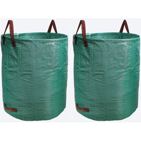 Sacs de Jardin Set à 2, 272L - Wasserdicht, Robust und Wiederverwendbar für Grünabfälle - 499