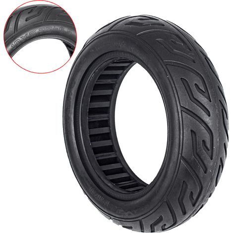 102.7-6.5 puncture-proof solid tire for electric scooter, 10 inches, made of wear-resistant and burst-proof rubber. (1/4)