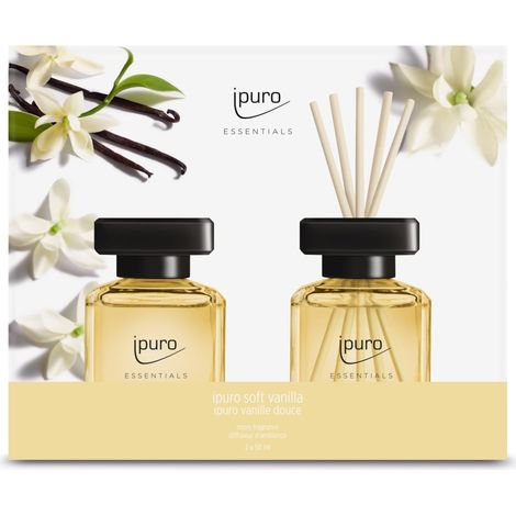 ipuro Essentials Raumduft soft vanilla 2 x 50 ml Diffuser