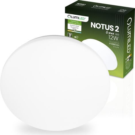LED-Deckenleuchte zur Aufputzmontage NOTUS 2 12W Rund 25 cm IP44 LUMILED