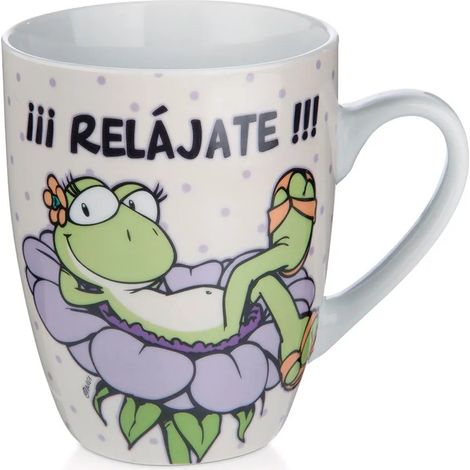 Tasse nici tasse en porcelaine ¡¡¡relájate 100% Porzellan grün