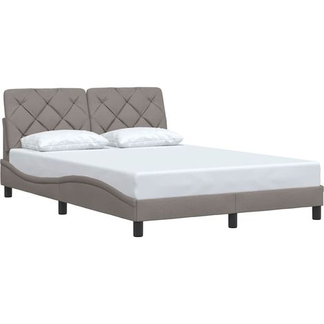 Maison Exclusive - Giroletto senza Materasso Tortora 140x190 cm in Tessuto (1/5)