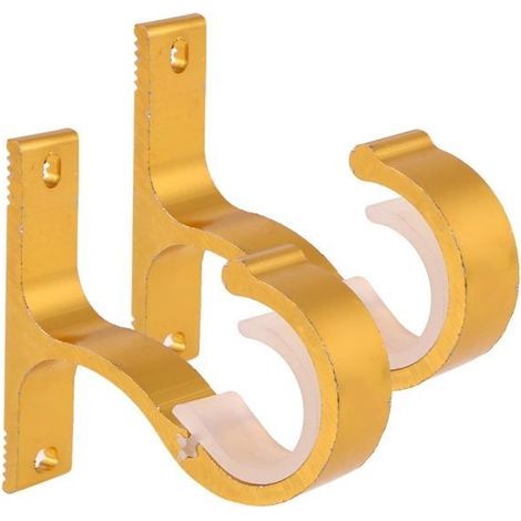 Set mit 2 Montagehalterungen für Wand- und Deckenvorhänge (1/5)