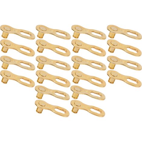 10 paires 11 vitesses maillon rapide doré pour chaîne VTT, attache rapide vélo de montagne (1/5)